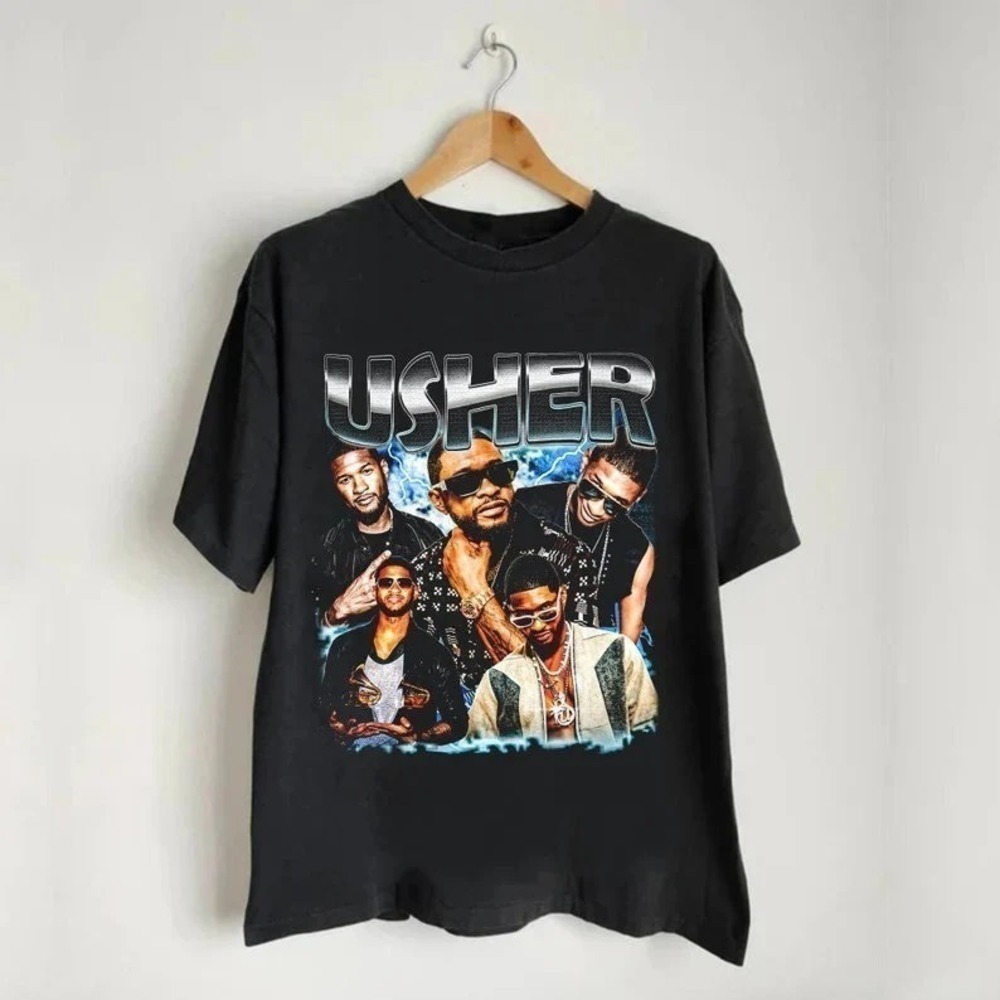 Usher Retro 90s Hip Hop RnB Music Fan Graphic Unisex T-Shirt